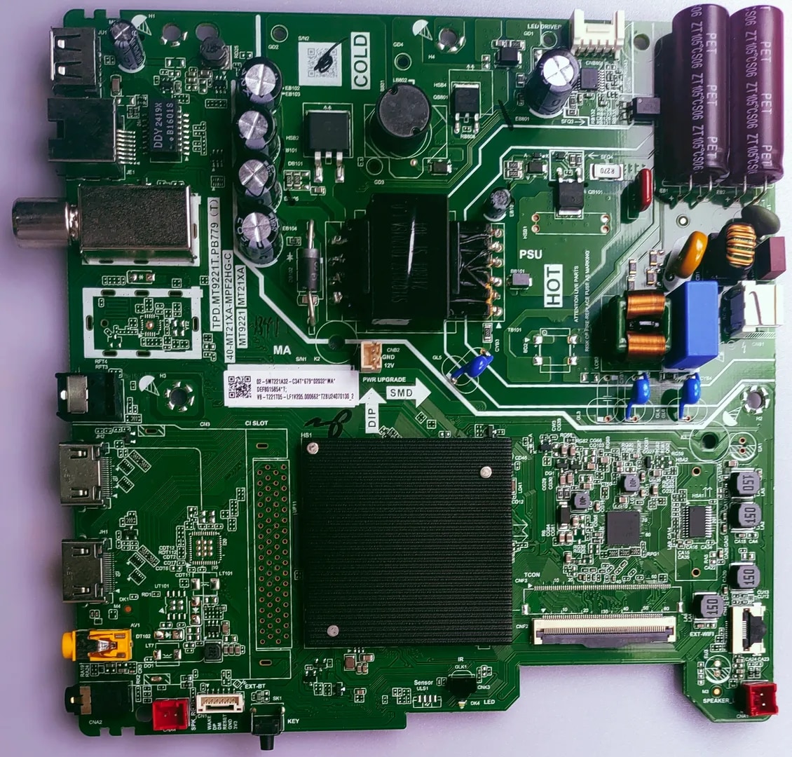 TCL 4K LED TV Android IFF32S53 Mother Board, TCL 4K LED TV Android IFF32S53 Main Board, TCL 4K LED TV Android IFF32S53 Main PCB Board, #wb55 image 1