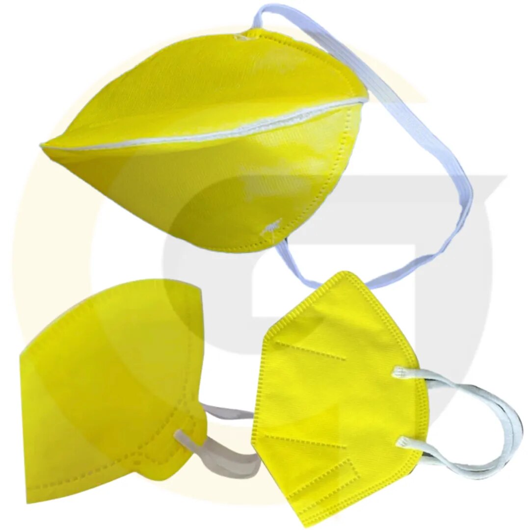 Yellow Cotton Safety Face Mask – Reusable, Washable | ₹3 | Goyal Industrial Hub Delhi image 1