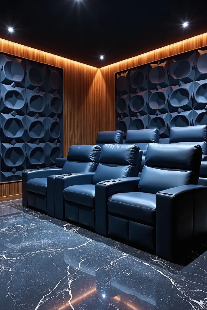 Best Home Theatre Interior Design with Acoustic Solutions image 1