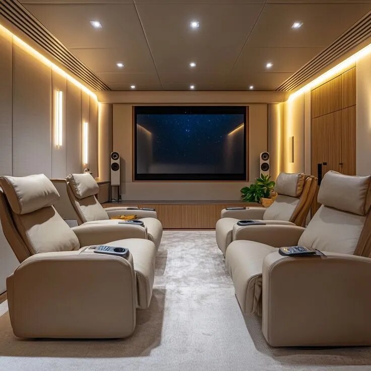 Modern Acoustic Home Theatre Setup for Smart Homes image 1