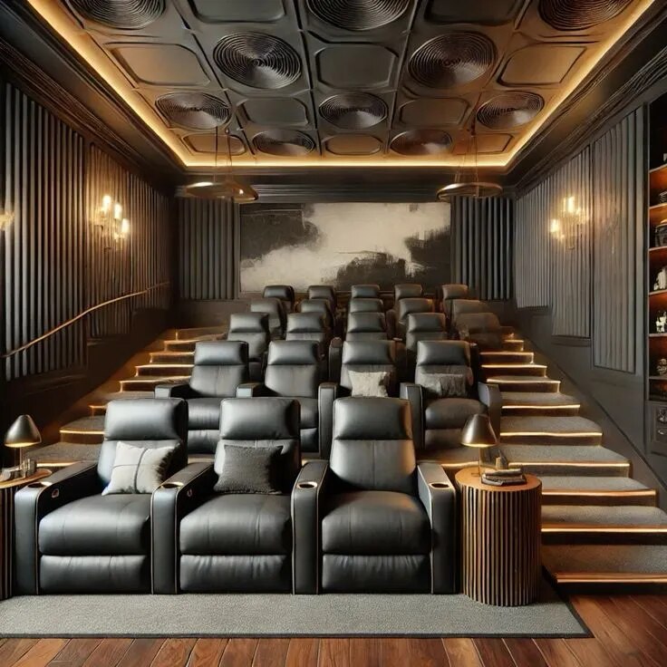 Acoustic Home Theatre Design for Luxury Living Rooms image 1