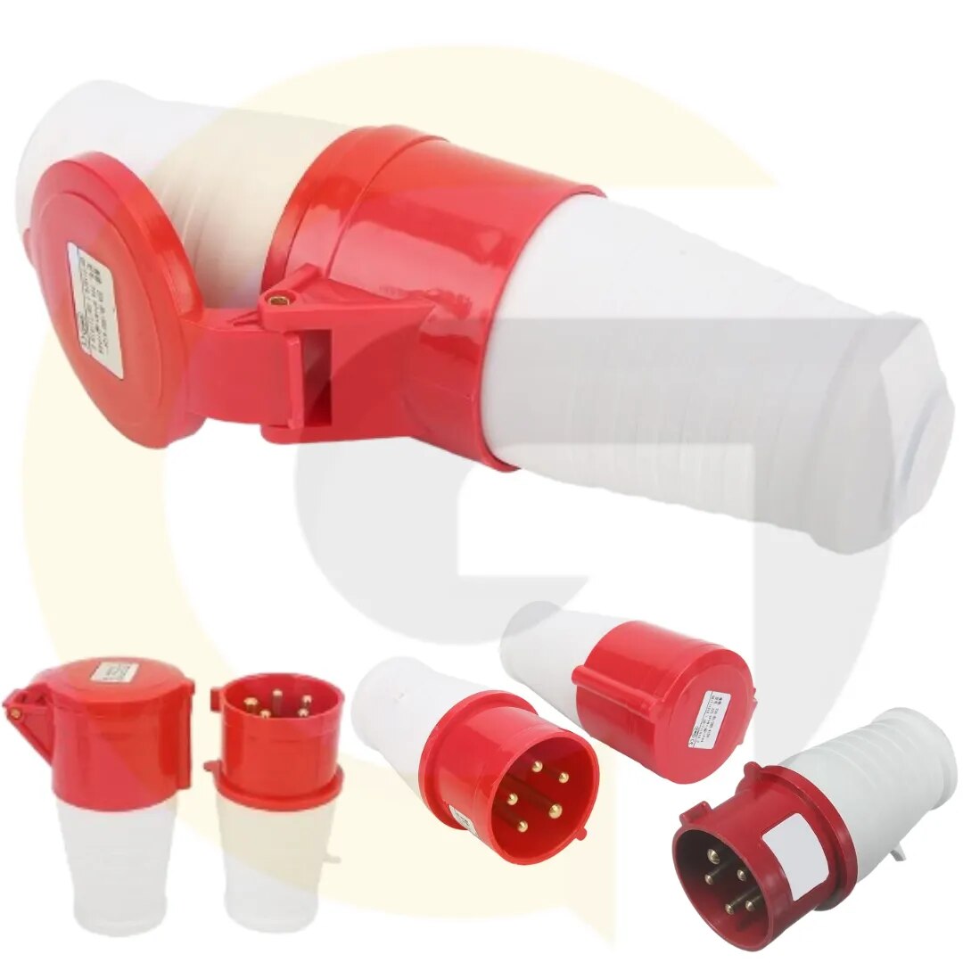 32Amp 5Pin Industrial Plug – Heavy Duty Electrical Connector | ₹90 | Goyal Industrial Hub Delhi image 1