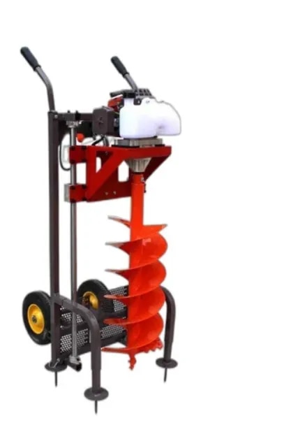 Double Wheel Trolley Earth Auger Hole Digger image 1