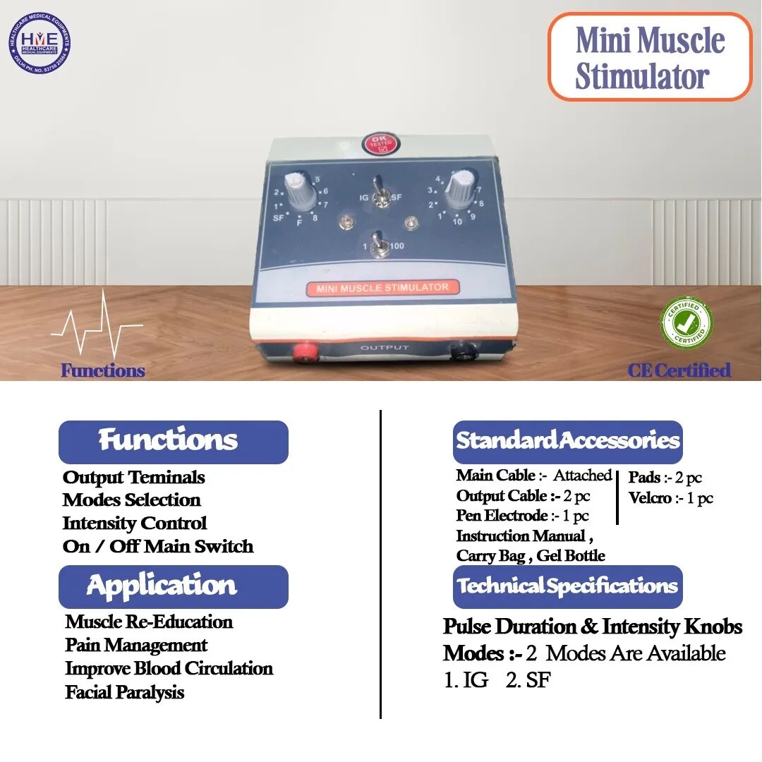 mini ms physiotherapy device Mini Muscle Stimulator 2 Channel (Mini MS) image 1