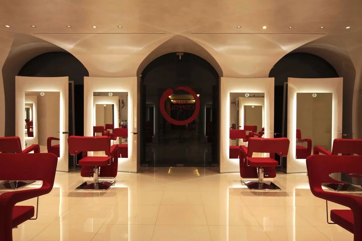 Contemporary Salon Interior Design with Custom Finishes image 1