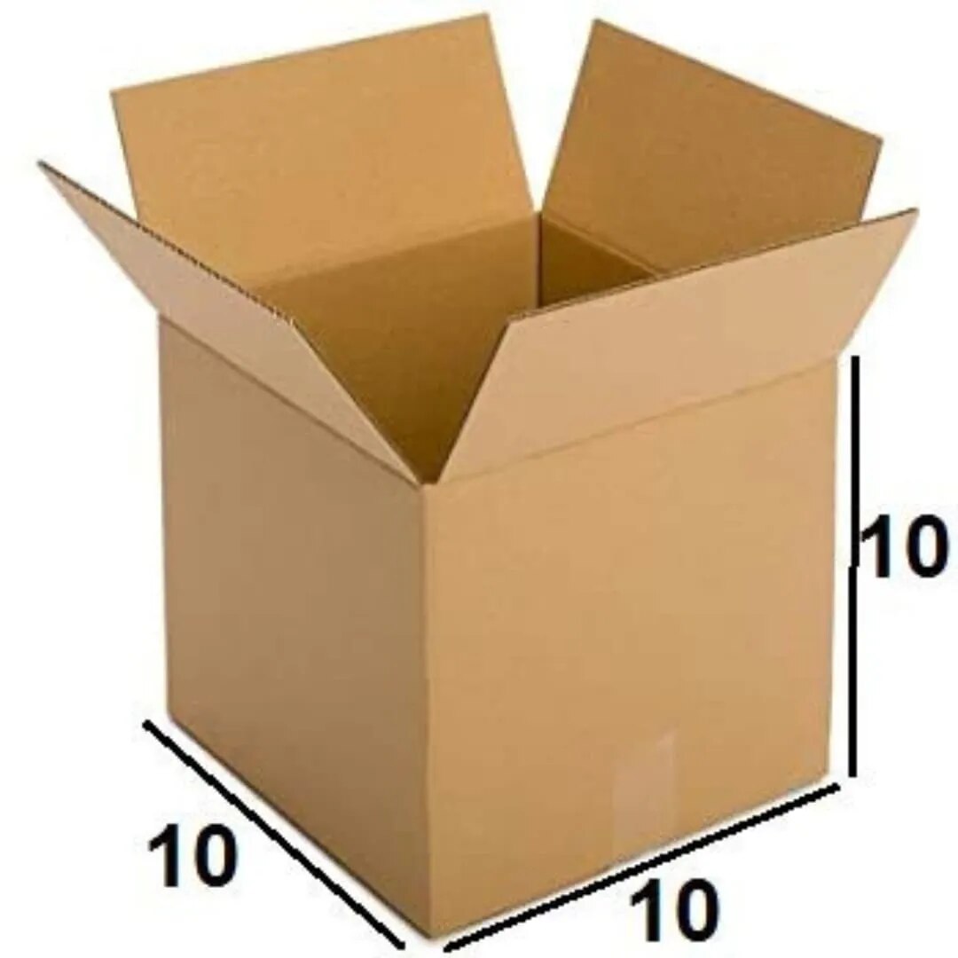 5PLY CARDBOARD BOX 10X10X10 image 1