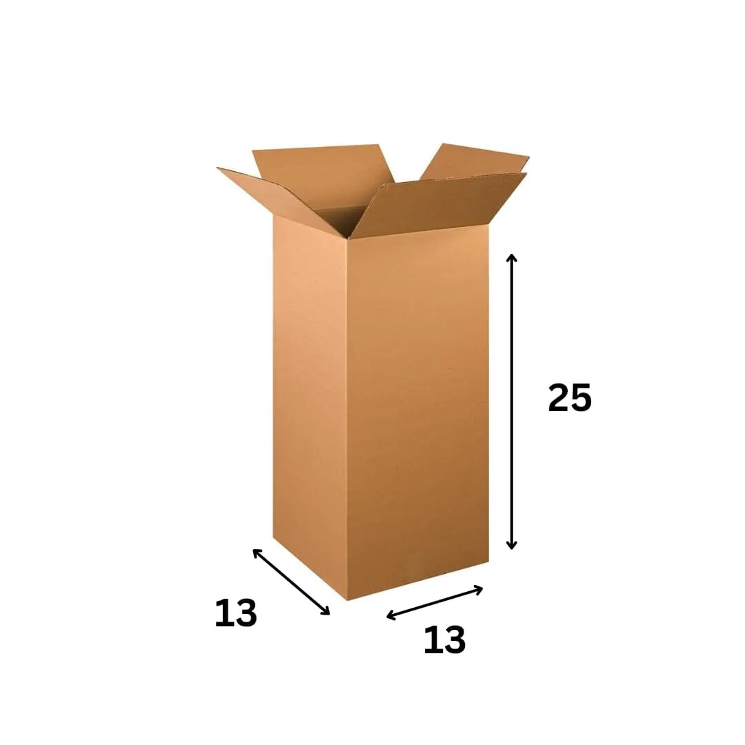 5PLY CARDBOARD BOX 13X13X25 image 1