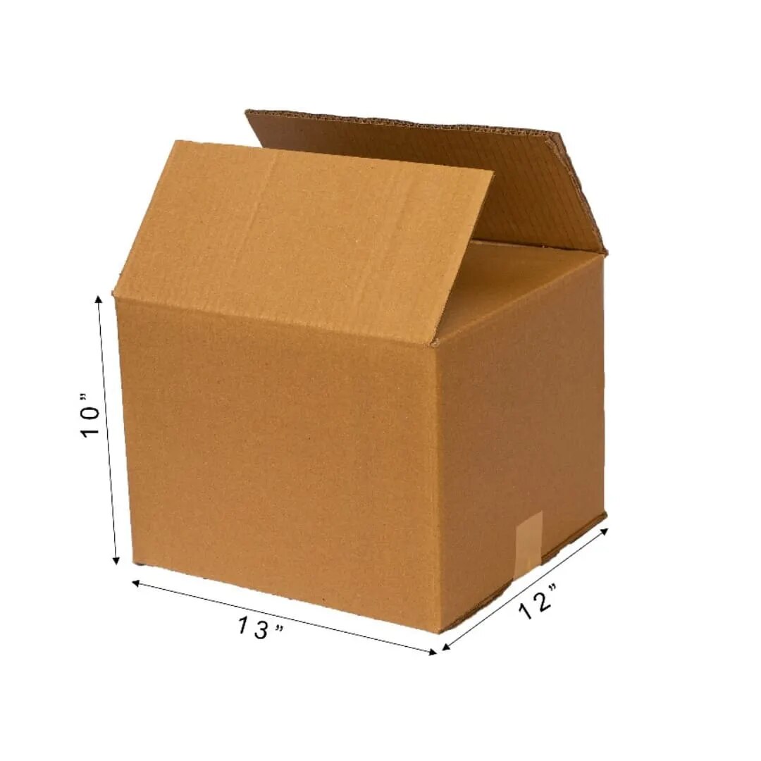 5PLY CARDBOARD BOX 13x12x10 image 1