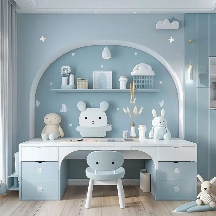 Study Area Interior Design for Kids’ Learning Spaces image 1