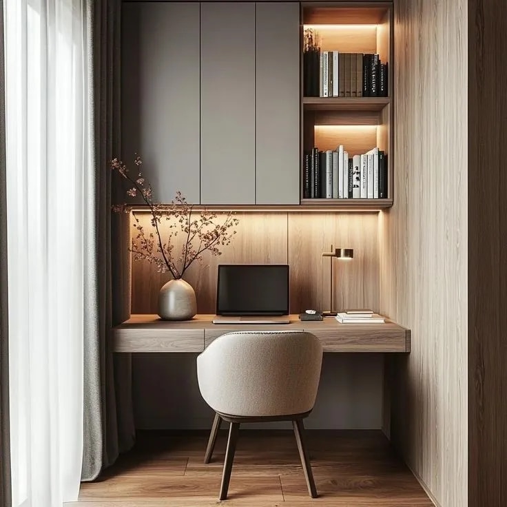 Modern Study Area Setup for Work-from-Home Needs image 1