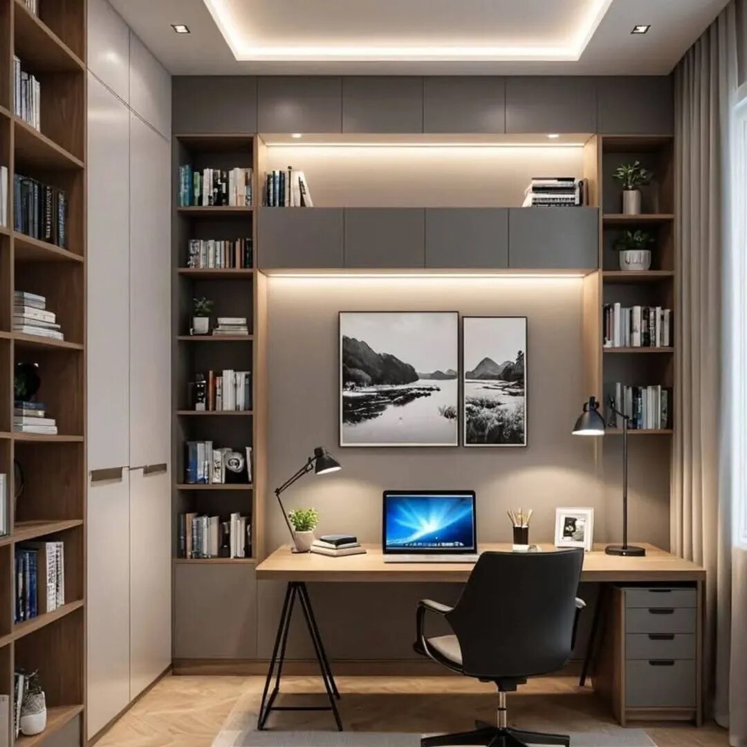 Best Study Room Interior Design for Concentration and Focus image 1