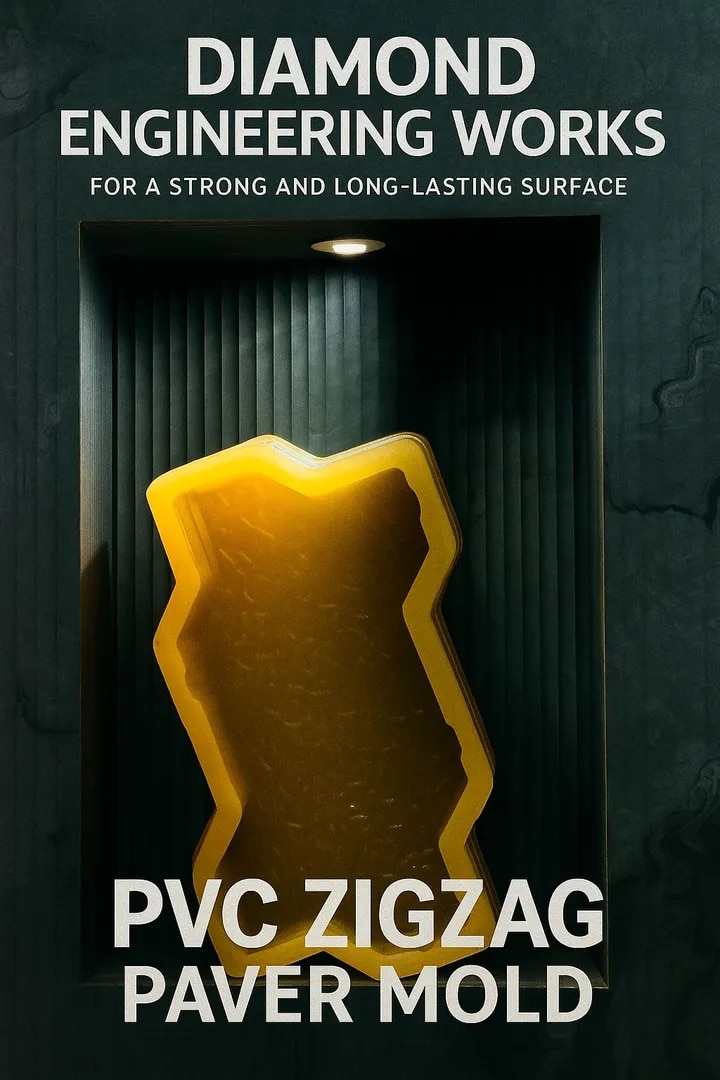 PVC ZIG ZAG PAVER MOULD image 1