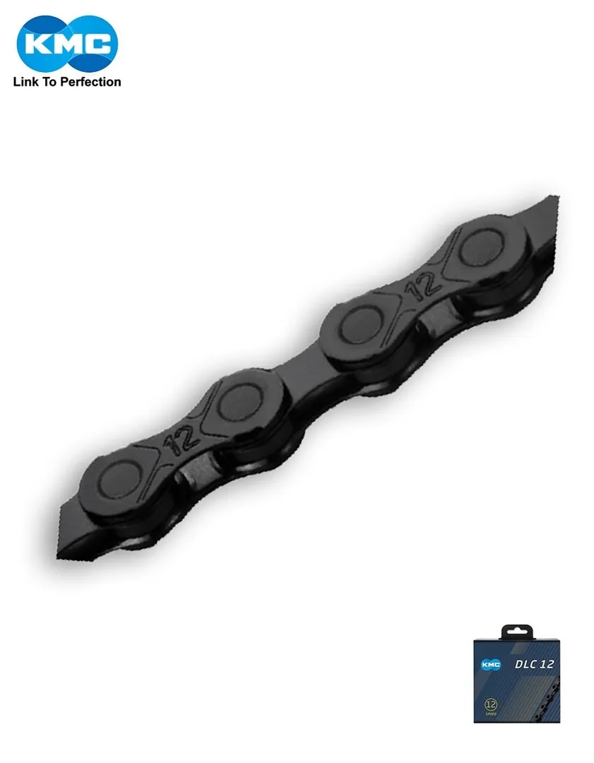 KMC DLC 12 SPEED CHAIN (BLACK/BLACK) image 1