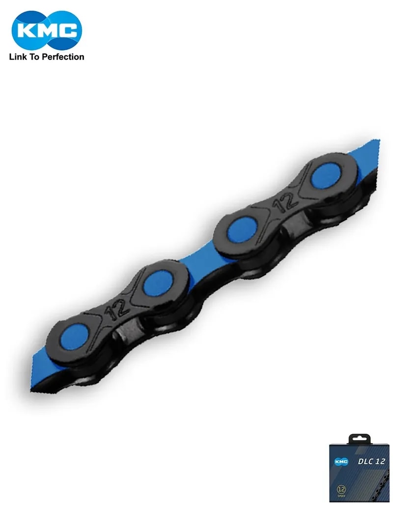 KMC DLC 12 SPEED CHAIN (BLACK/BLUE) image 1