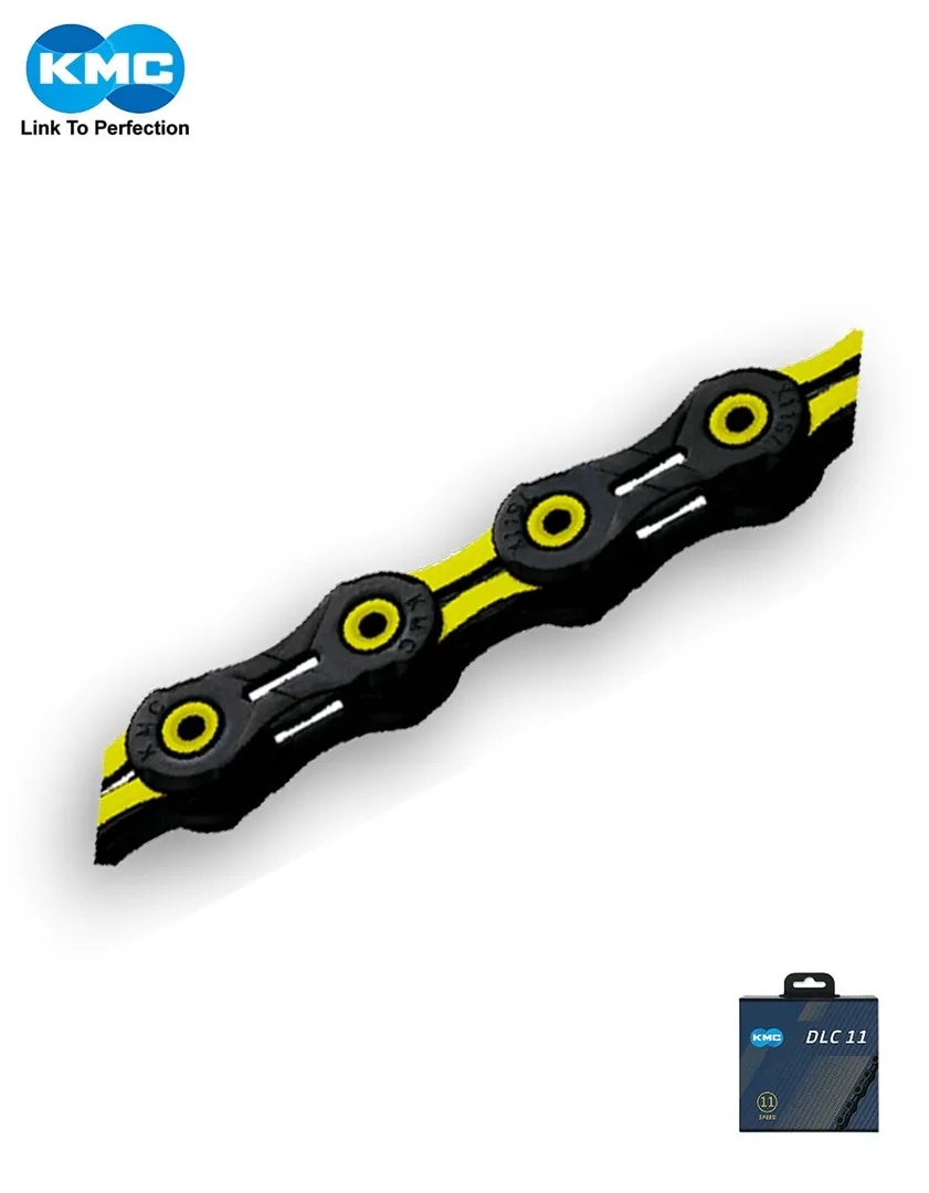 KMC DLC 11 SPEED CHAIN (BLACK/YELLOW) image 1