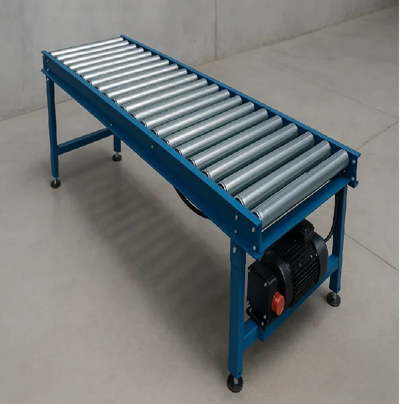 1000kg SS Powered Roller Conveyor image 1