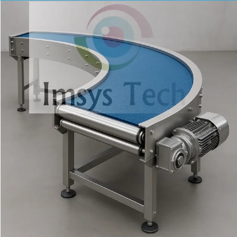 500kg PVC Curve Belt Conveyor image 1