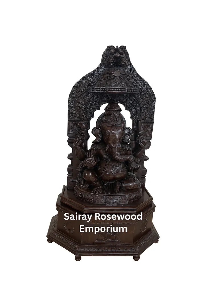 Lord Ganesha Wooden Idol image 1