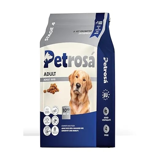 Petrosa Large Breed Adult Dog Food |15 Months+ | Complete and Balanced Daily Nutrition | Supports Joint Health, Digestion and Energy | Vet Recommended Dry Kibble 1 Kg. image 1