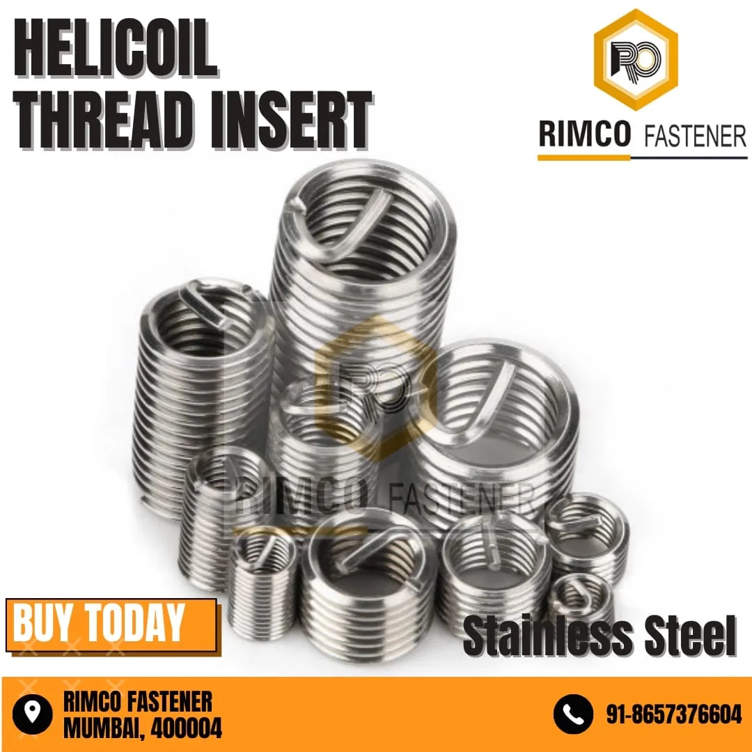 SS 304 HELICOIL M5 X 0.8 PITCH X 1D , 1.5D, 2D, 2.5D, 3D (Wire Thread Inserts) image 1