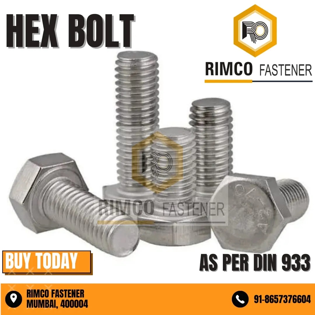 Stainless Steel 304 Hex Bolt image 1