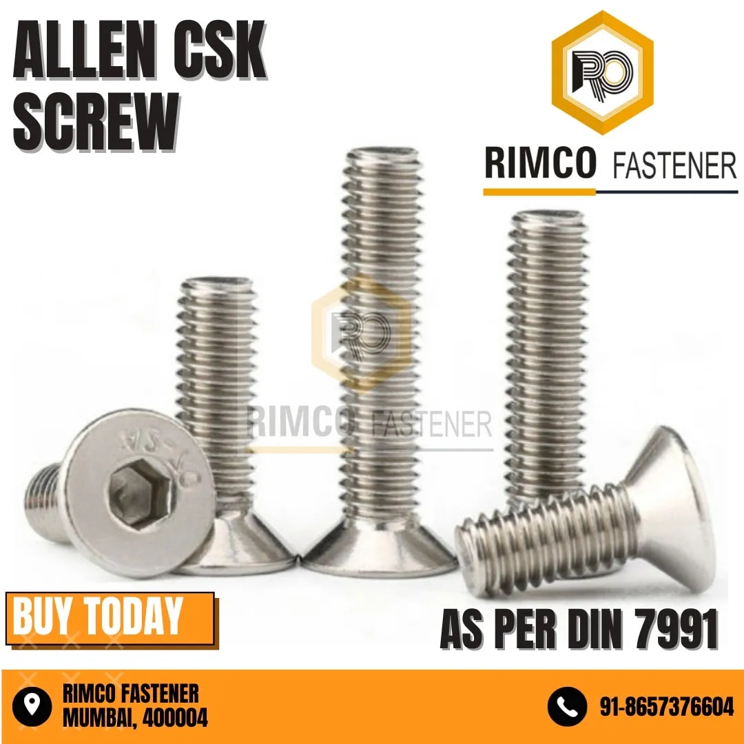 Stainless Steel 304 Allen CSK Screw image 1