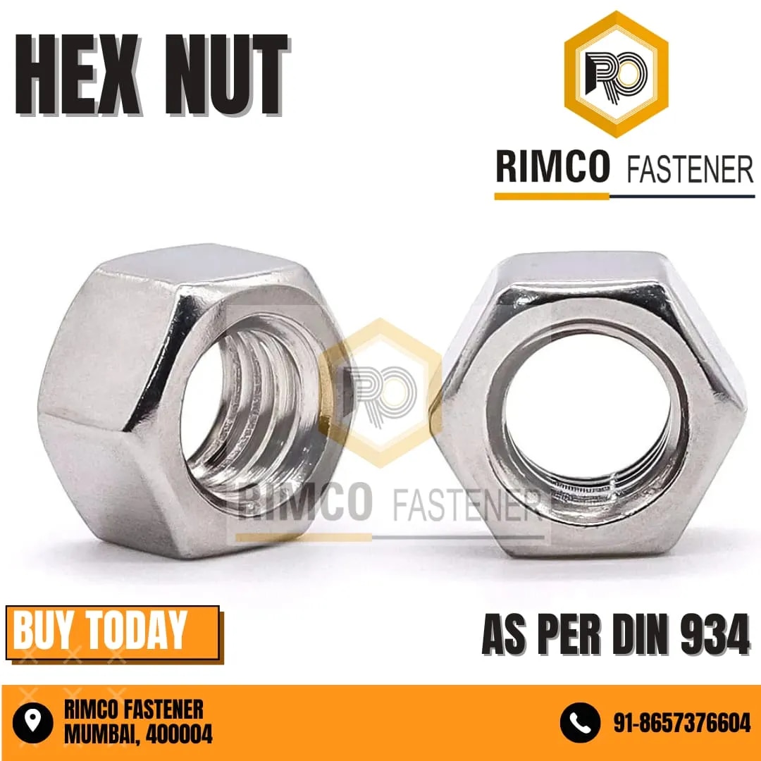 STAINLESS STEEL HEX NUTS DIN 934 image 1