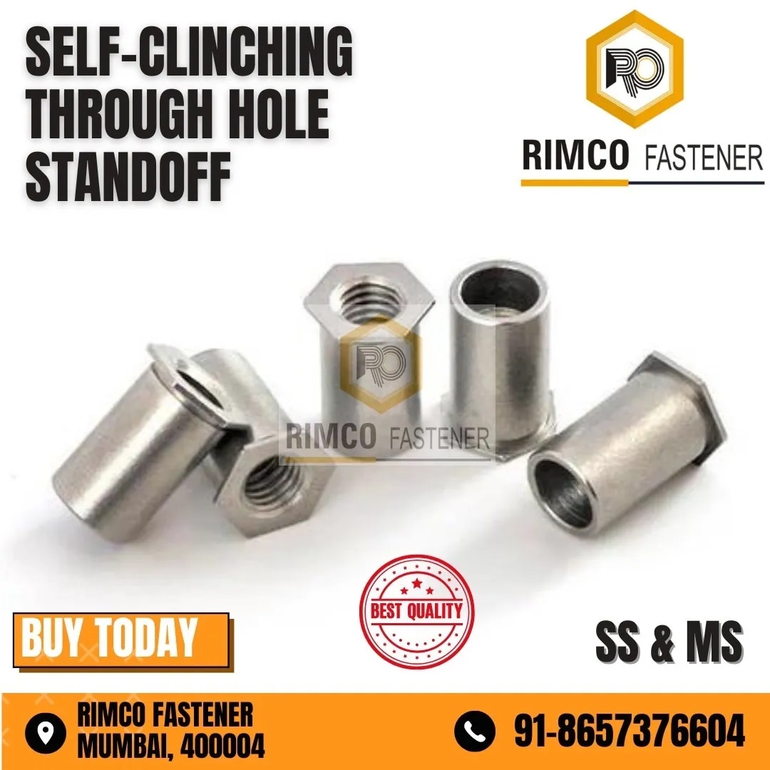 Stainless Steel Self Clinching Thru-Hole Standoff image 1