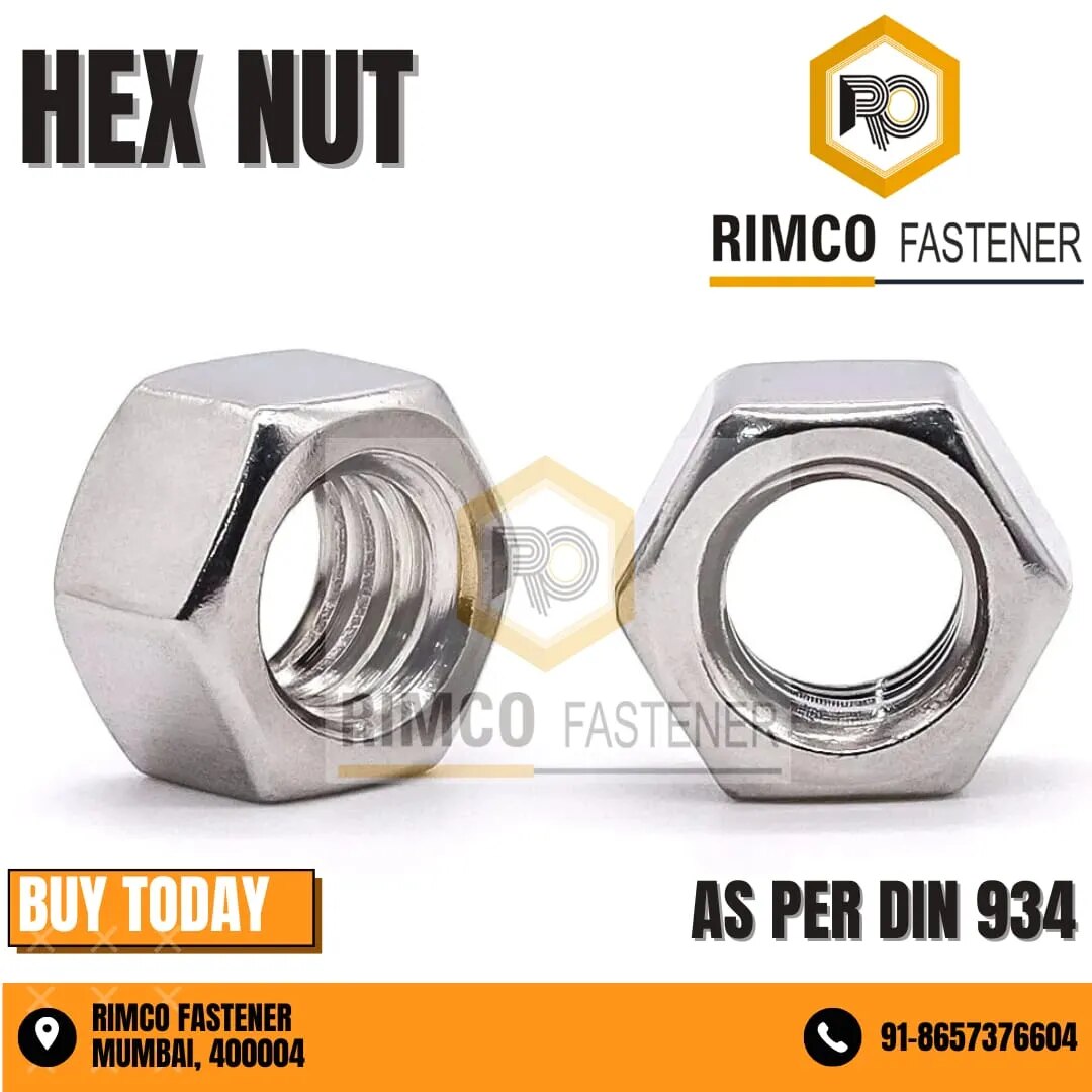 SS 304 HEX NUT FOR SOLAR image 1