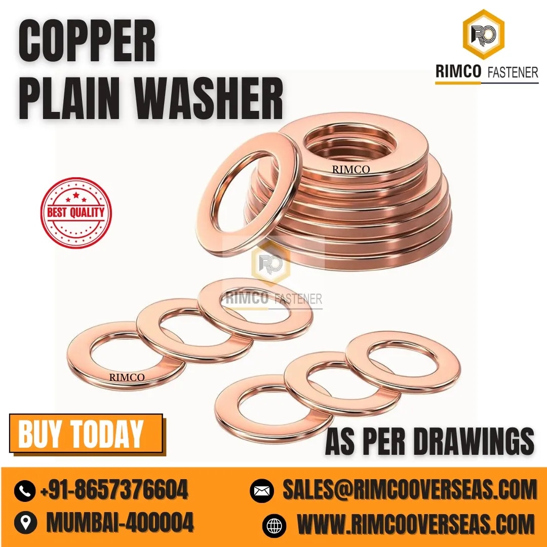 COPPER PLAIN WASHER image 1