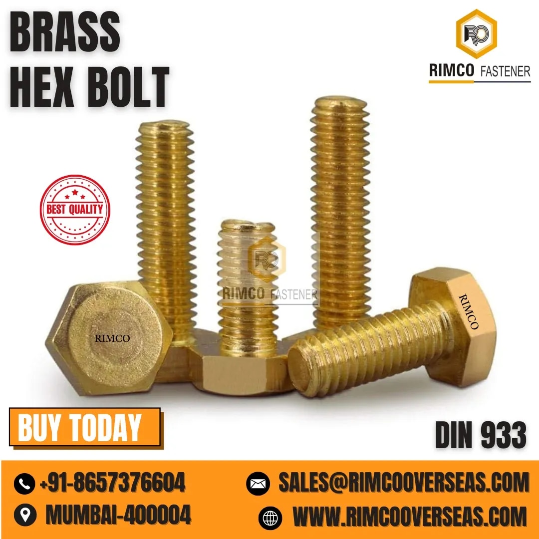 BRASS HEX BOLT image 1