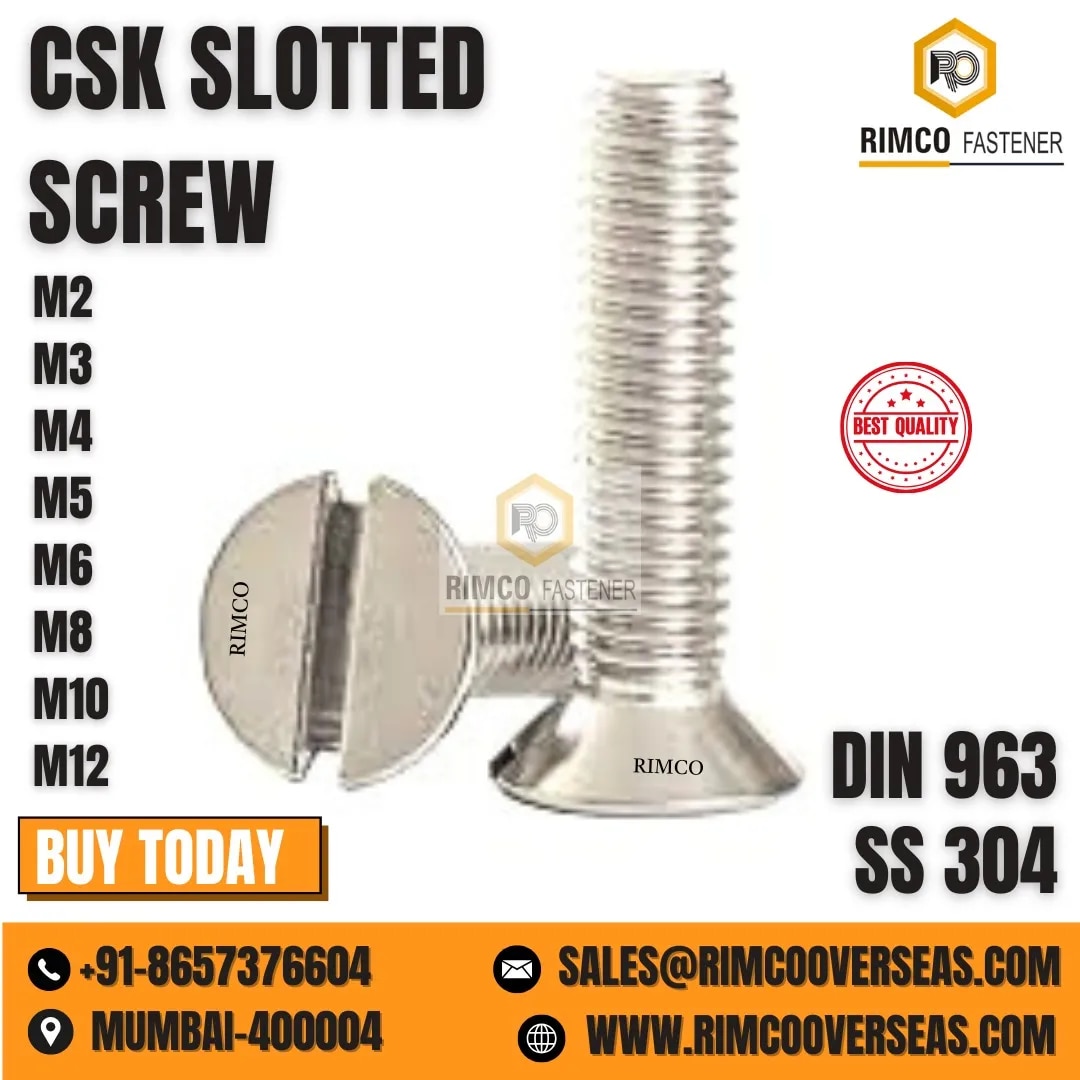 CSK SLOTED SCREW image 1