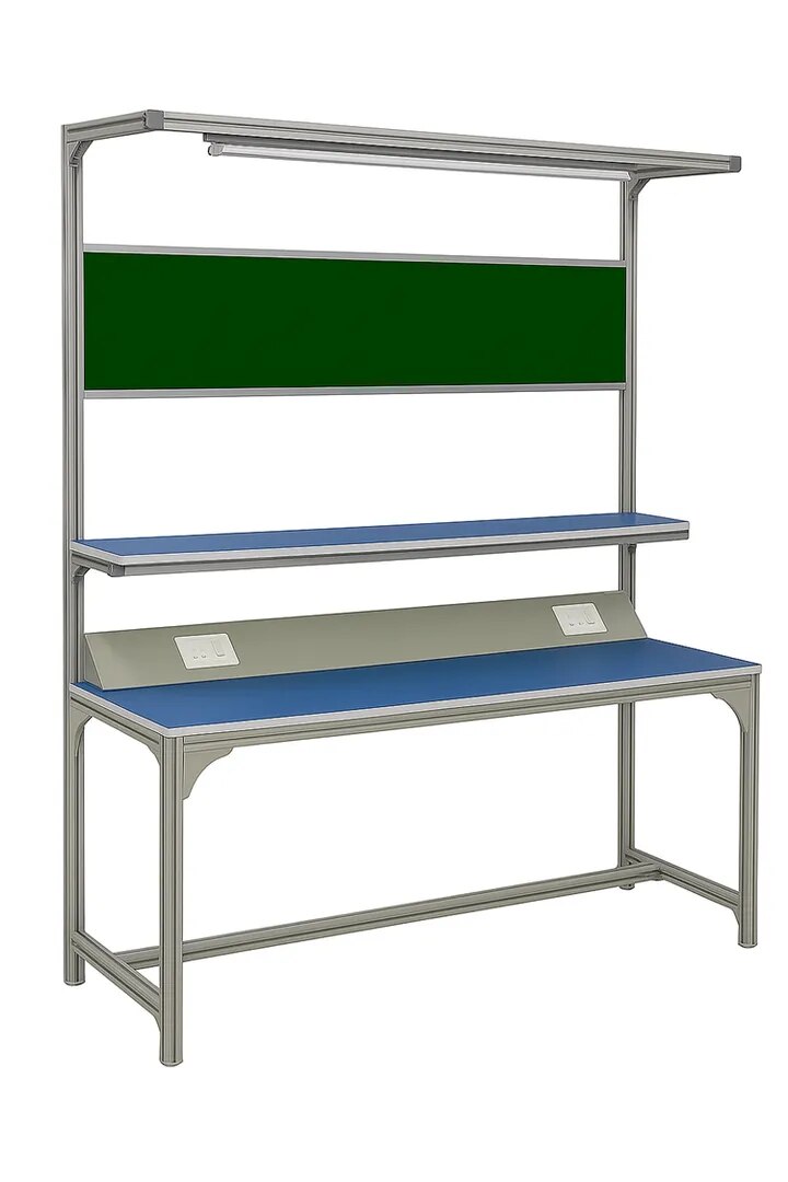 Single Side Work Table – 1.8 Mtr (6’) | Modular Ergonomic Industrial Workstation image 1