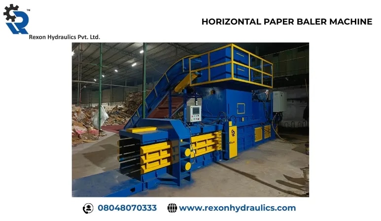 HORIZONTAL PAPER BALER MACHINE image 1