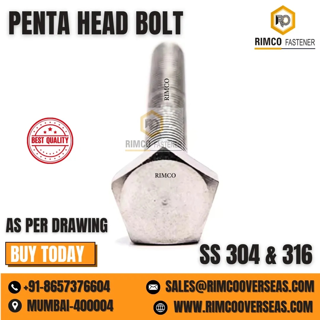 STAINLESS STEEL PENTA HEAD BOLT image 1