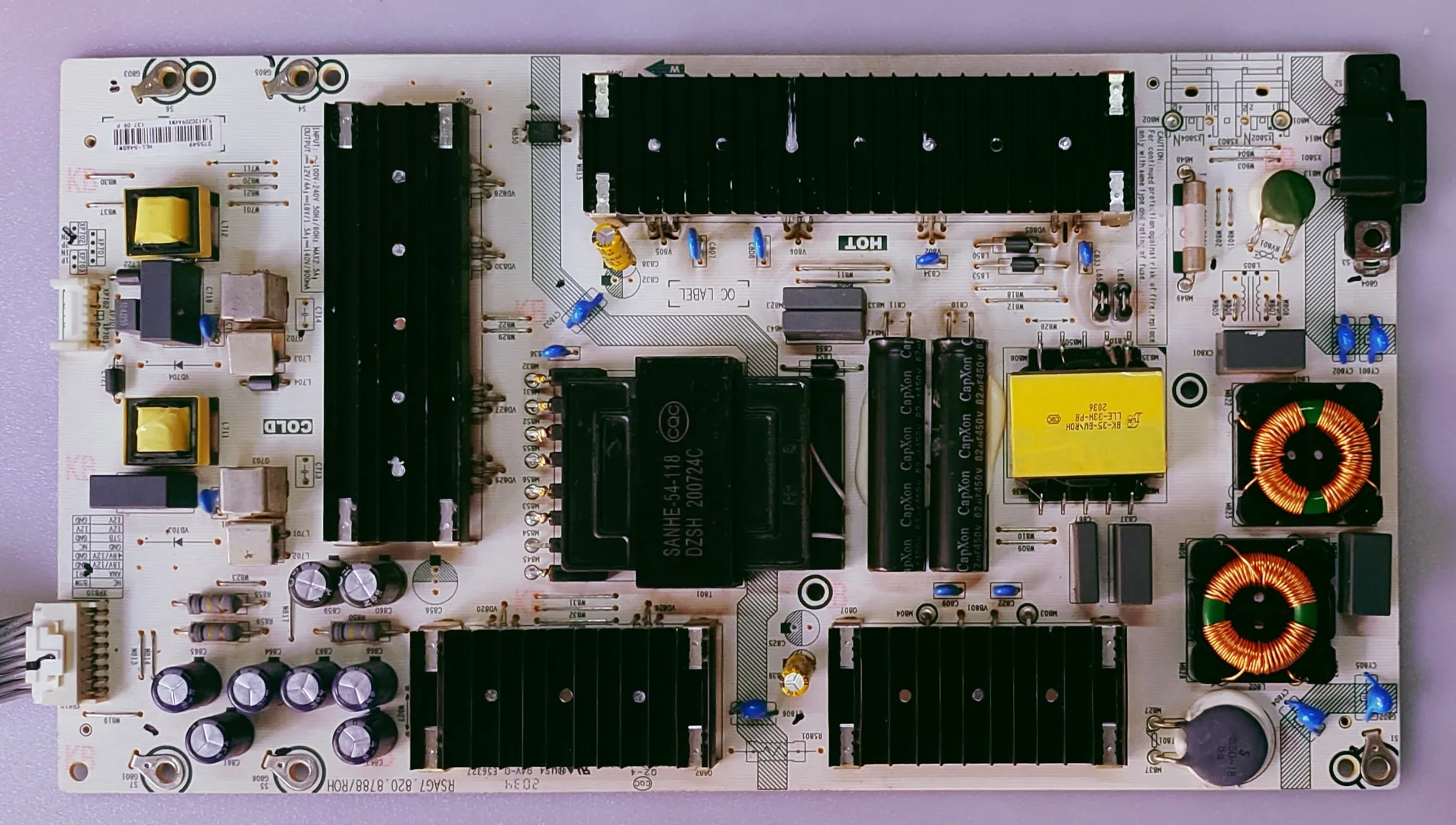 VU LED TV POWER SUPPLY BOARD MODEL NUMBER 65LX image 1