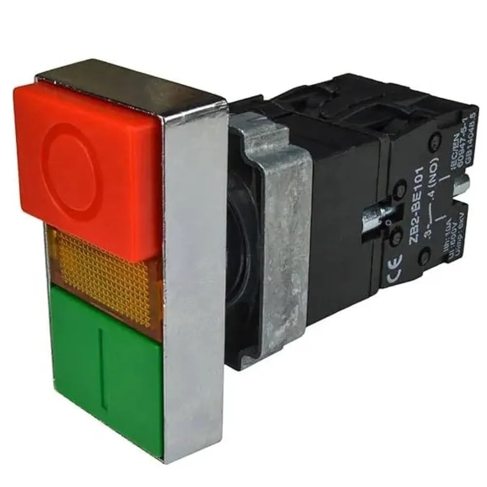 Direct Double Key Square head illuminated button switch image 1