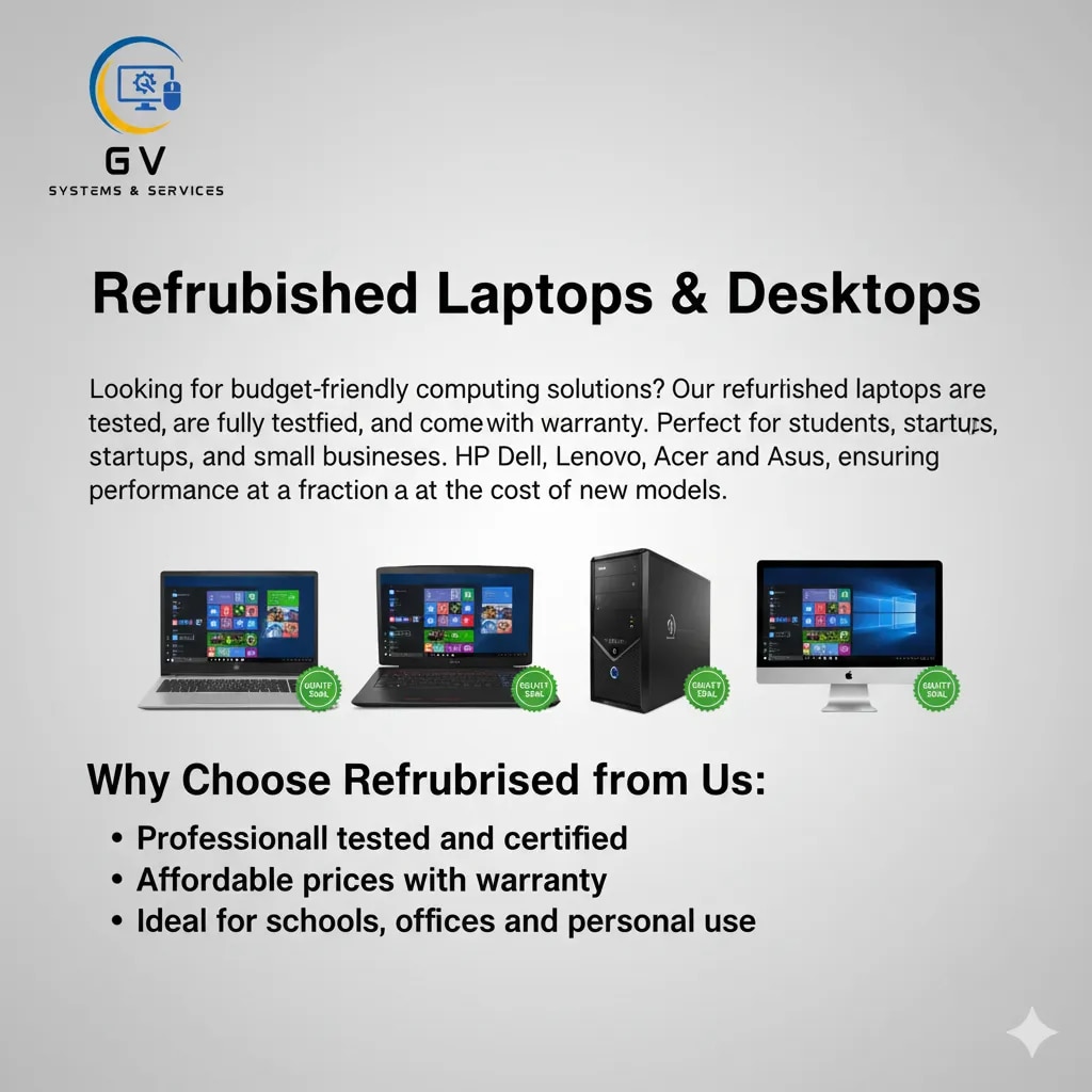 Refurbished Laptops & Desktops (All Leading Brands) image 1