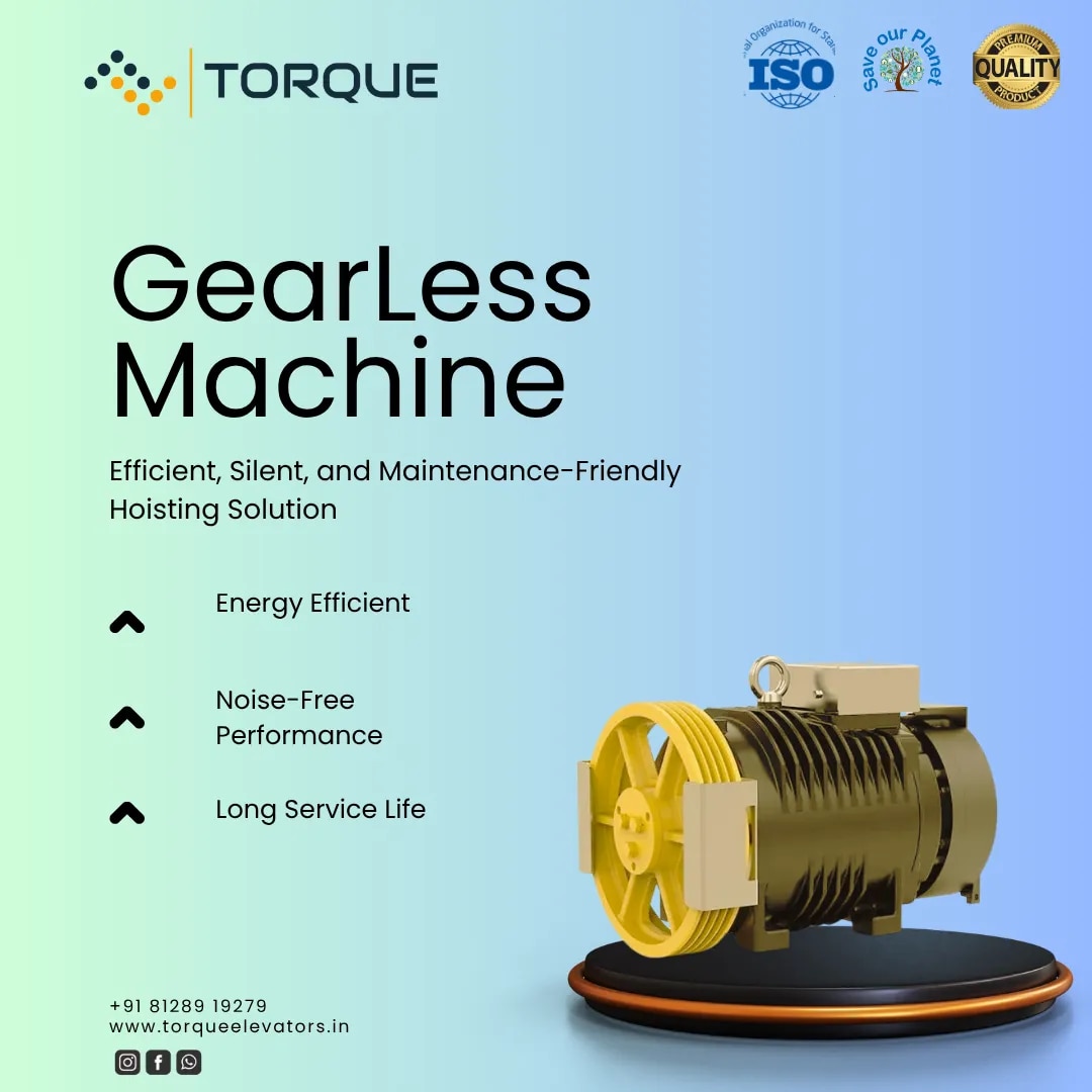 Gearless Elevator Machine image 1