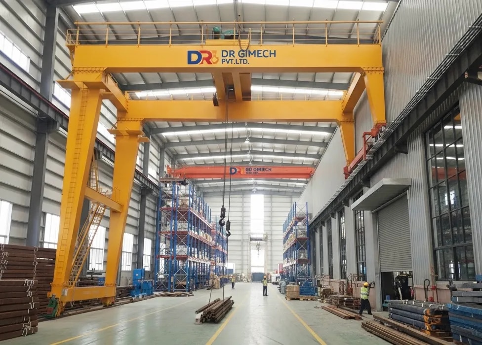 Double Girder Semi Gantry Crane image 1