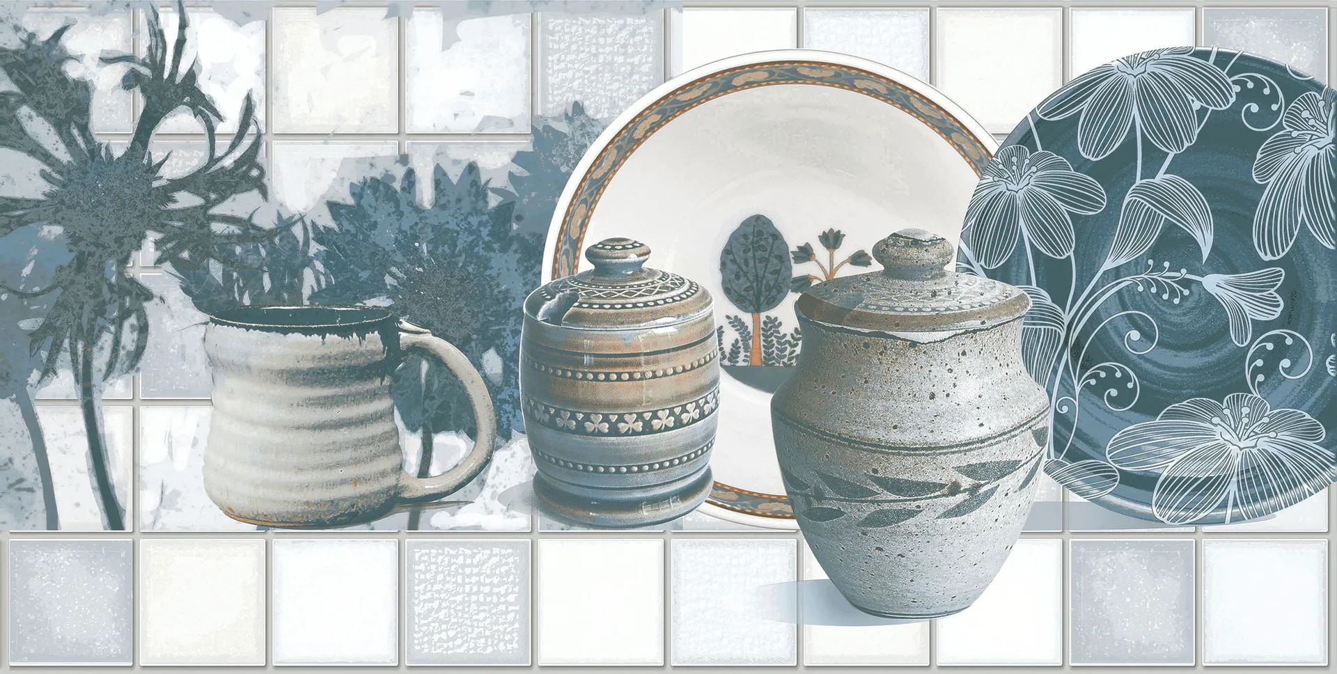 Highlighter kitchen tiles image 1