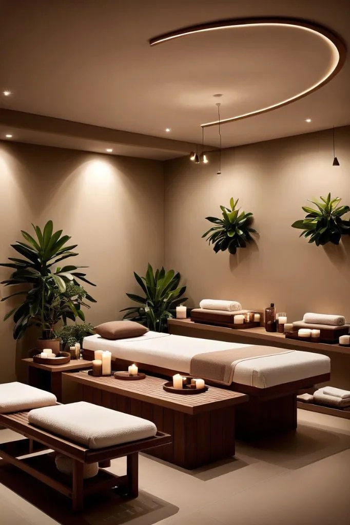 Spa Interior Design with Customized Furniture image 1