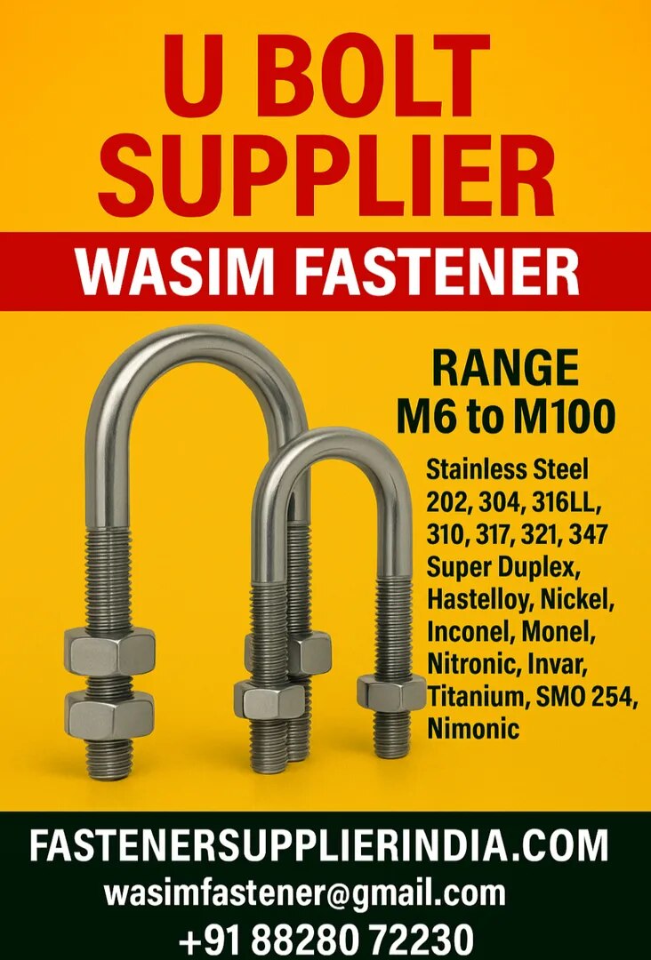 SS 316 U Bolt S SS 316L U Bolt SS 304 U Bolt SS U Bolt SS 316 U Bolt Manufacturer & Supplier in India image 1