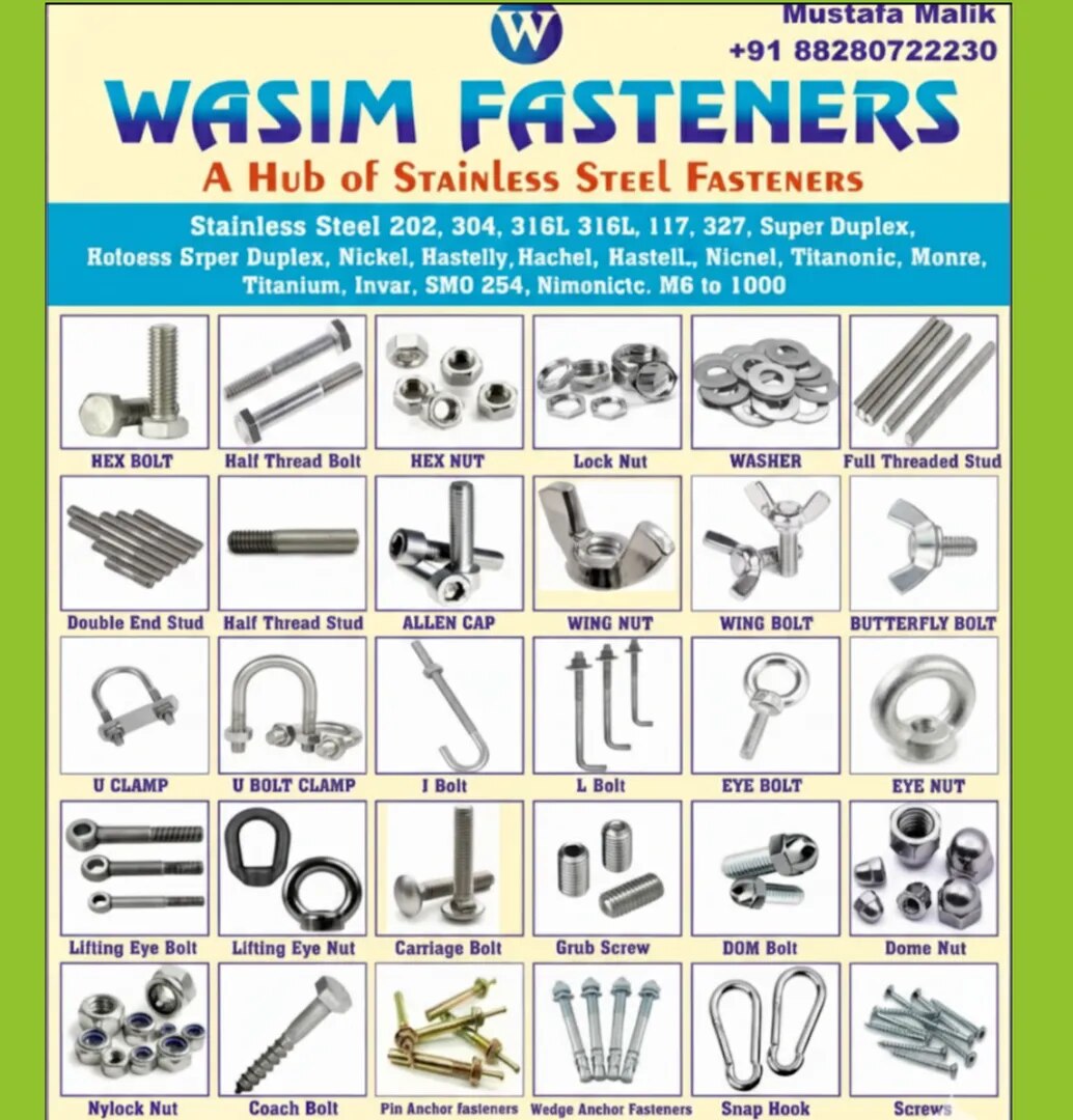Stainless Steel Fastener Manufacturer & Supplier in India | SS 304, 316L, Duplex, Inconel, Monel, Titanium image 1