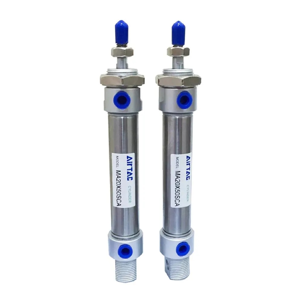 AIRTAC MA20X50SCA Compact Pneumatic Cylinder – 20mm Bore, 50mm Stroke image 1