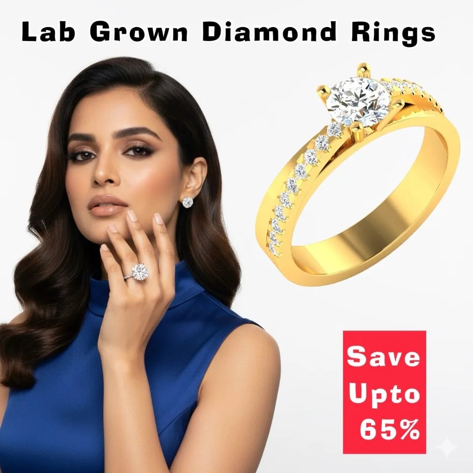 Lab Grown Diamond Engagement Rings Delhi image 1