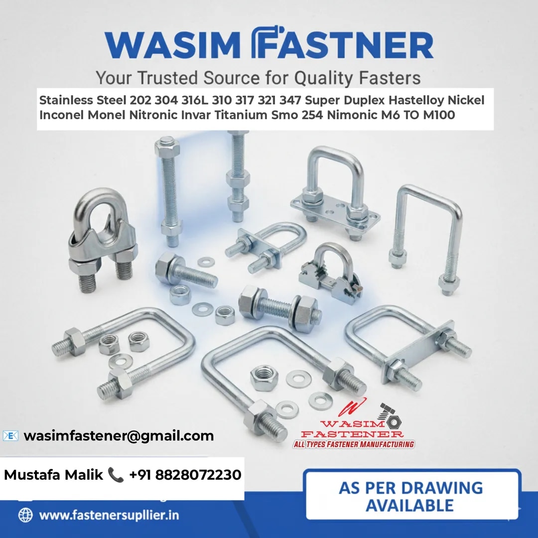 SS 316 U Bolt SS 316L U Bolt SS 304 U Bolt SS U Bolt Stainless Steel U Bolt image 1
