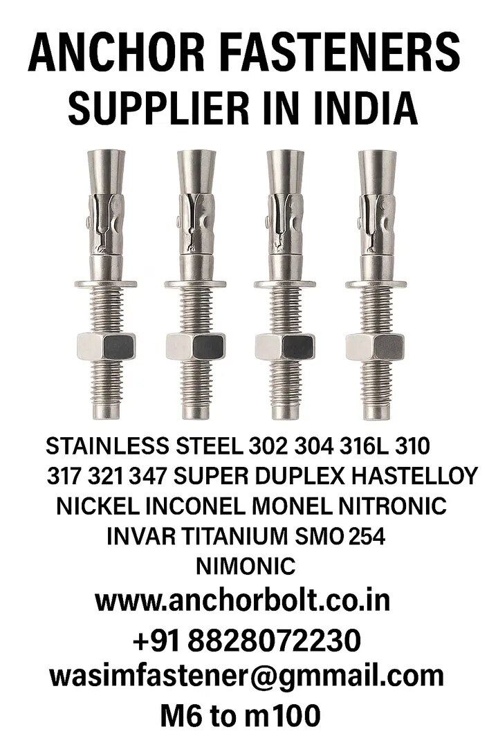SS Anchor Fastener SS 316 Anchor Fastener SS 304 Anchor Fastener SS 202 Anchor Fastener Stainless Steel Anchor Fastener image 1