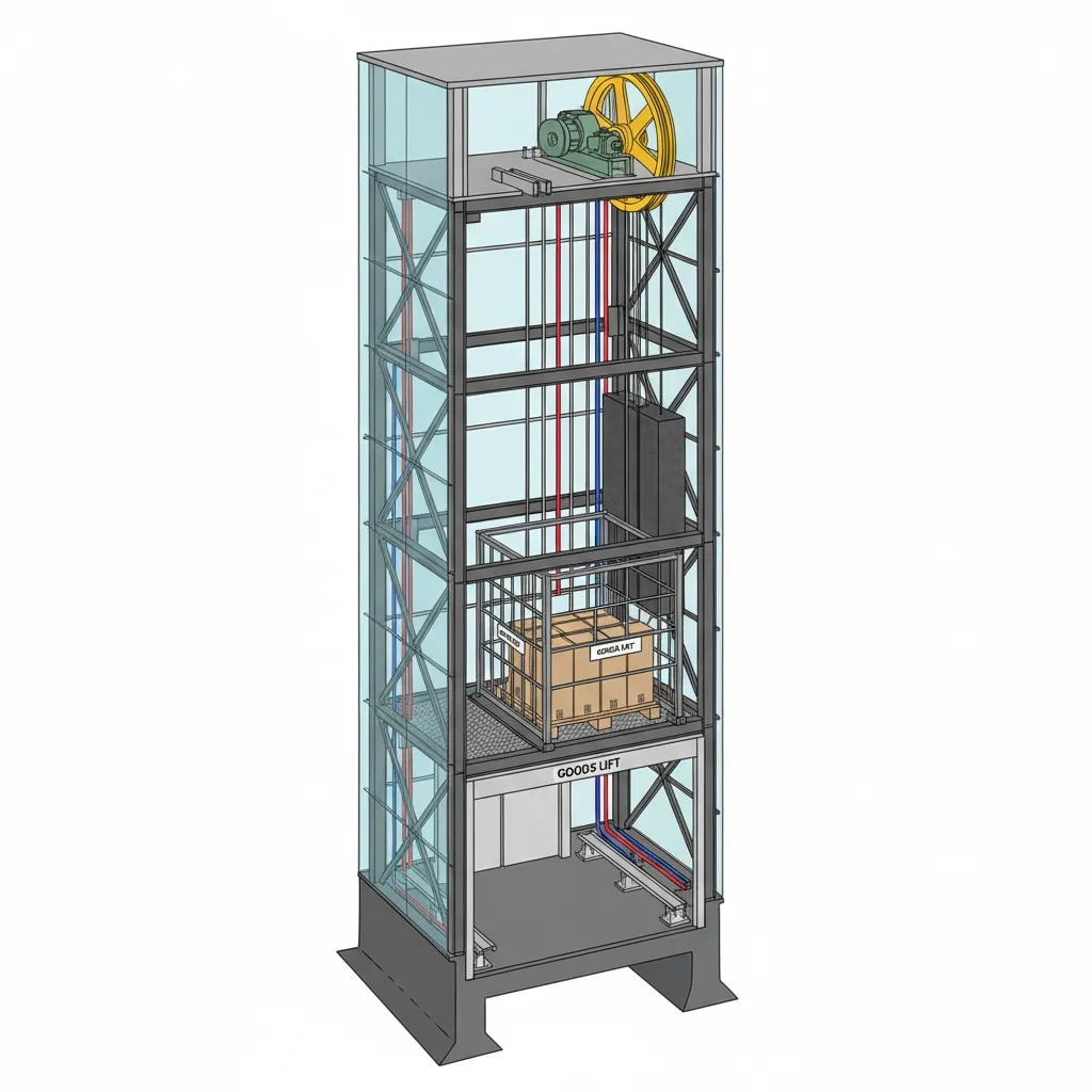 Counter Weight Goods Lift image 1
