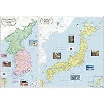 Japan-North Korea-South Korea Map (70x100) image 1